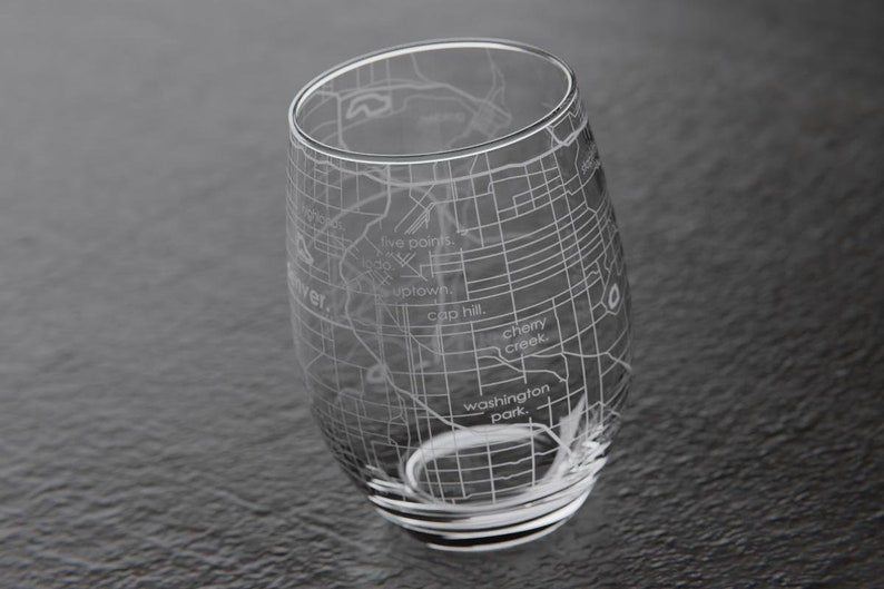 thumbnail image 2 of Tuscany Region Map Stemless Wine Glass - Well Told 2 of 14