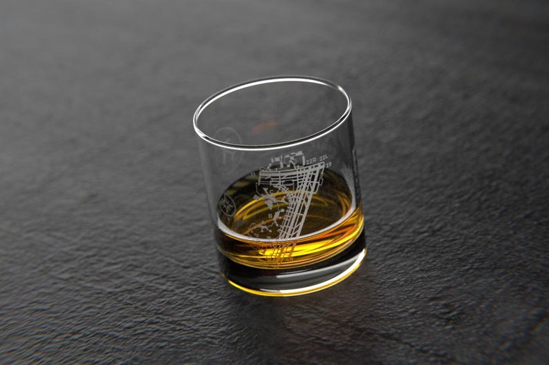 NewarkNew York EWR Airport Rocks Glass