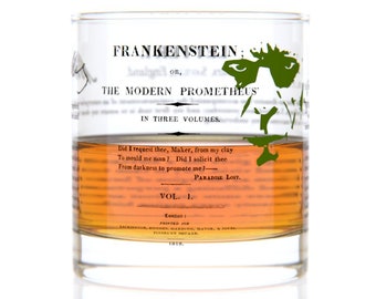 Halloween Whiskey Glass - Frankenstein