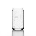 Custom City Map Soda Can Glass | Any City /Town Personalized | Custom Map Iced Coffee Cup (16oz) | Engraved Everyday Water Glass | Iced Tea
