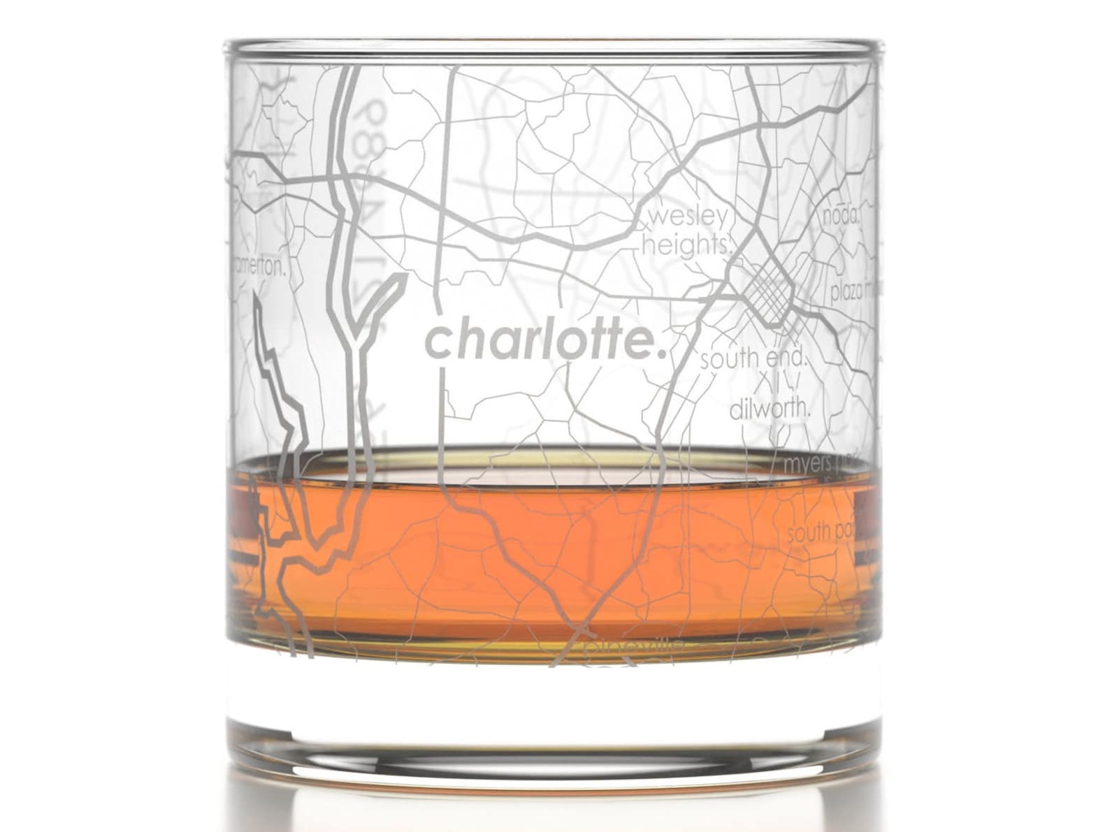 College Town Whiskey Glass - Graduation Gift Ideas for Engineers