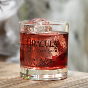Halloween Whiskey Glass - Dracula