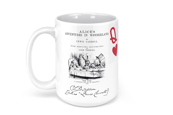 Alice in Wonderland Literature Coffee Mug | Ceramic Coffee Mug (15oz) |  Bookish Gift | Gifts for Writers | Alice's Adventures in Wonderland