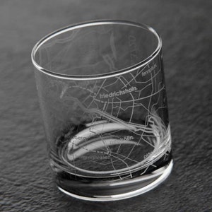 Berlin 26.2 Marathon Map Rocks Glass