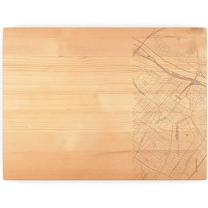 Custom Map 9&quot;x12&quot; Cutting Board – Any U.S. City/Town!