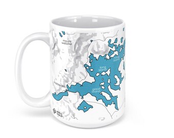 Squam Lake Map - 15oz Ceramic Mug
