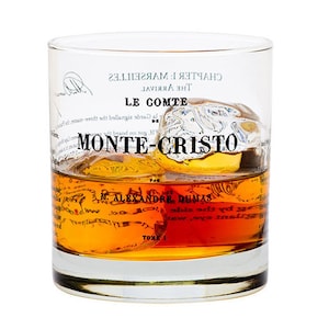 Count of Monte Cristo Literature Rocks Glass | Whiskey Glass (11oz) | Book Worm Gifts | Book Club Gifts | Librarian Gifts | Bookish Gifts