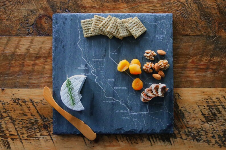North Carolina Slate Serving Board Etsy