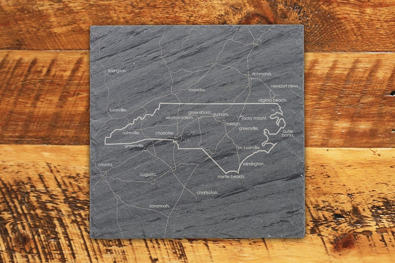 North Carolina Slate Serving Board Etsy