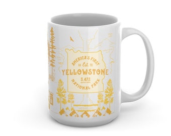 Yellowstone 15oz Ceramic Mug