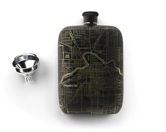 Custom Map Flask – Any U.S. City/Town!