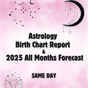 Geboortehoroscooprapport astrologie en 2025 alle maanden voorspelling, dezelfde dag gepersonaliseerde astrologie lezen, geboortehoroscoop lezen, toekomstvoorspellingen