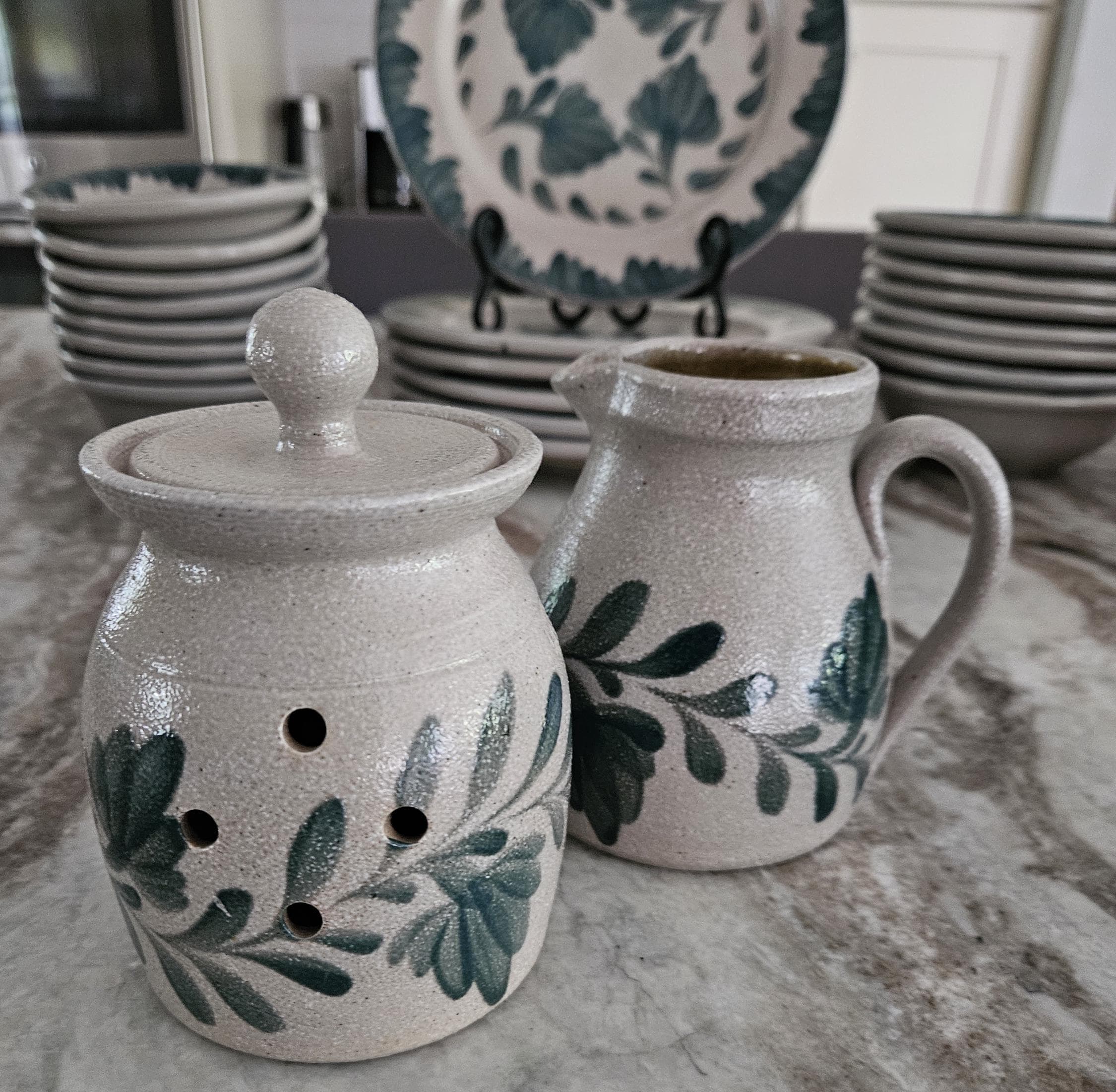 Salmon Falls Salt Glazed Pottery, Pennsylvania Green - Etsy