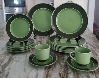 大量入荷 Vintage MCM Aurora Green Ironstone Dishes - 1970s - Etsy クリスマス