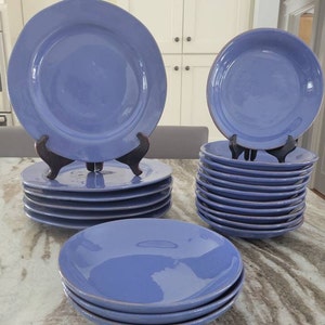 Vietri Blue Dinner Plates, Salad Plates & Bowls, made in Italy