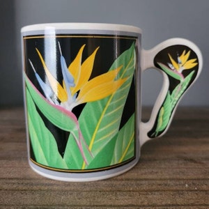 Vintage Bird of Paradise Mug