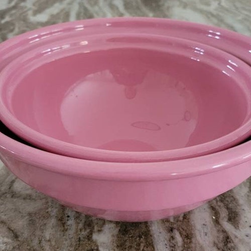 Set of Two Emile shops Henry Pink Mixing Bowls