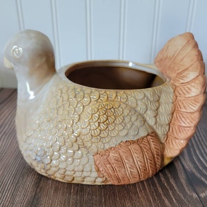 Vintage Ceramic Turkey Planter