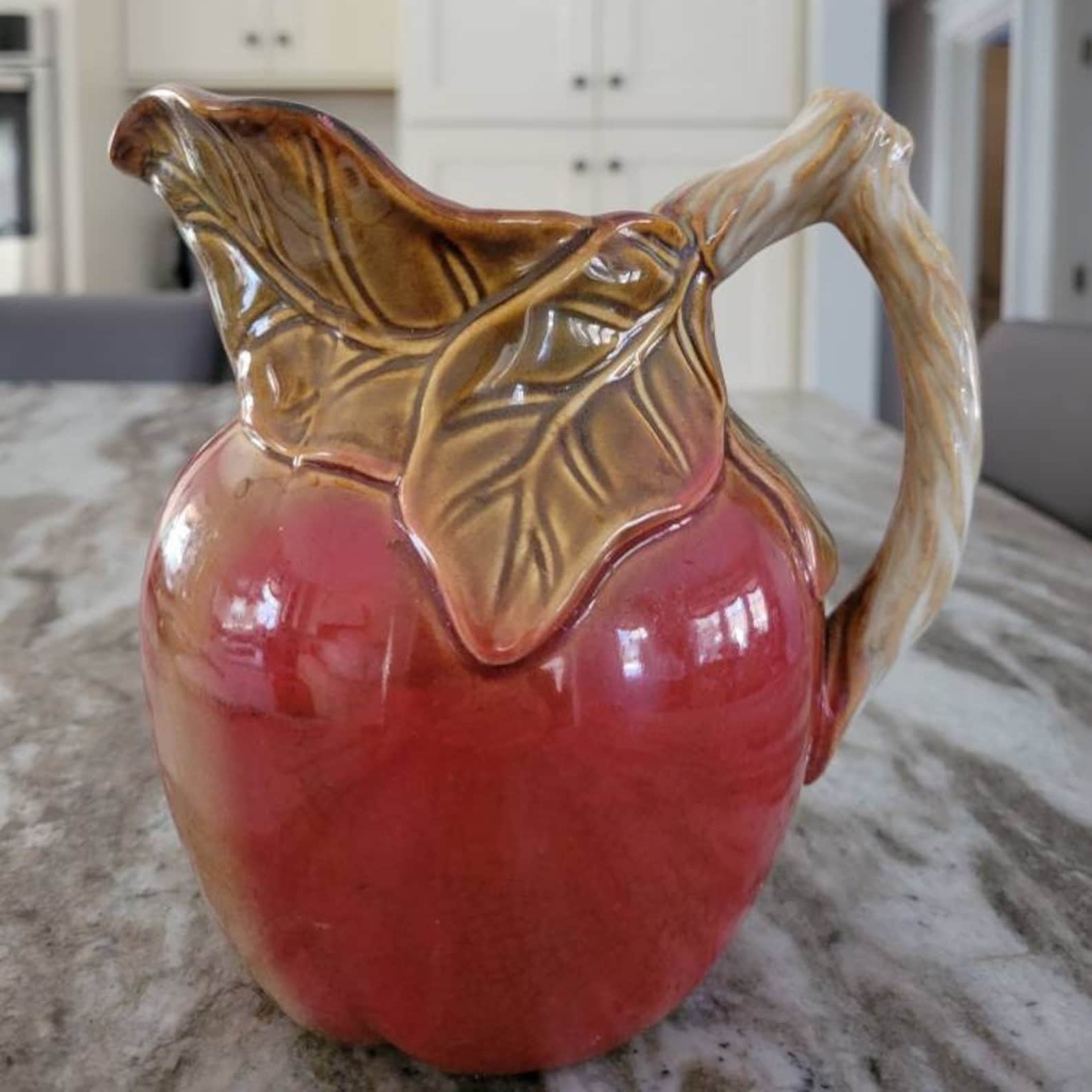 Vintage Apple Pitcher and Apple Bowl - Etsy