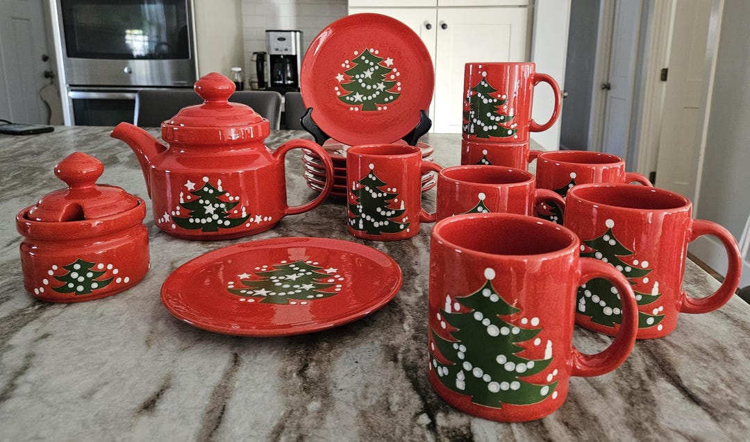 Classic Waechtersbach Red Christmas Tree, West Germany - Etsy