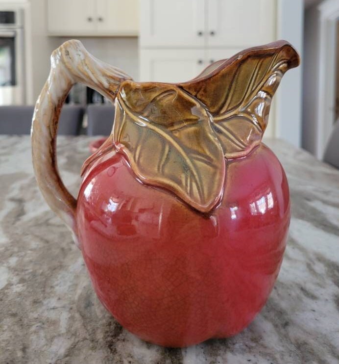 Vintage Apple Pitcher and Apple Bowl - Etsy
