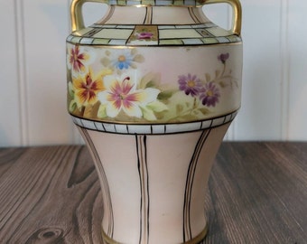 Noritake Morimura Hand Painted Vase