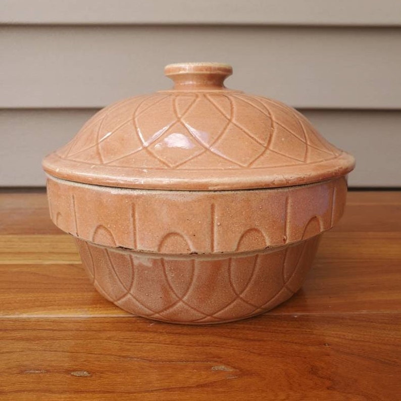 Watt Oven Ware Covered Farmhouse Arch Bowl Pumpkin Etsy