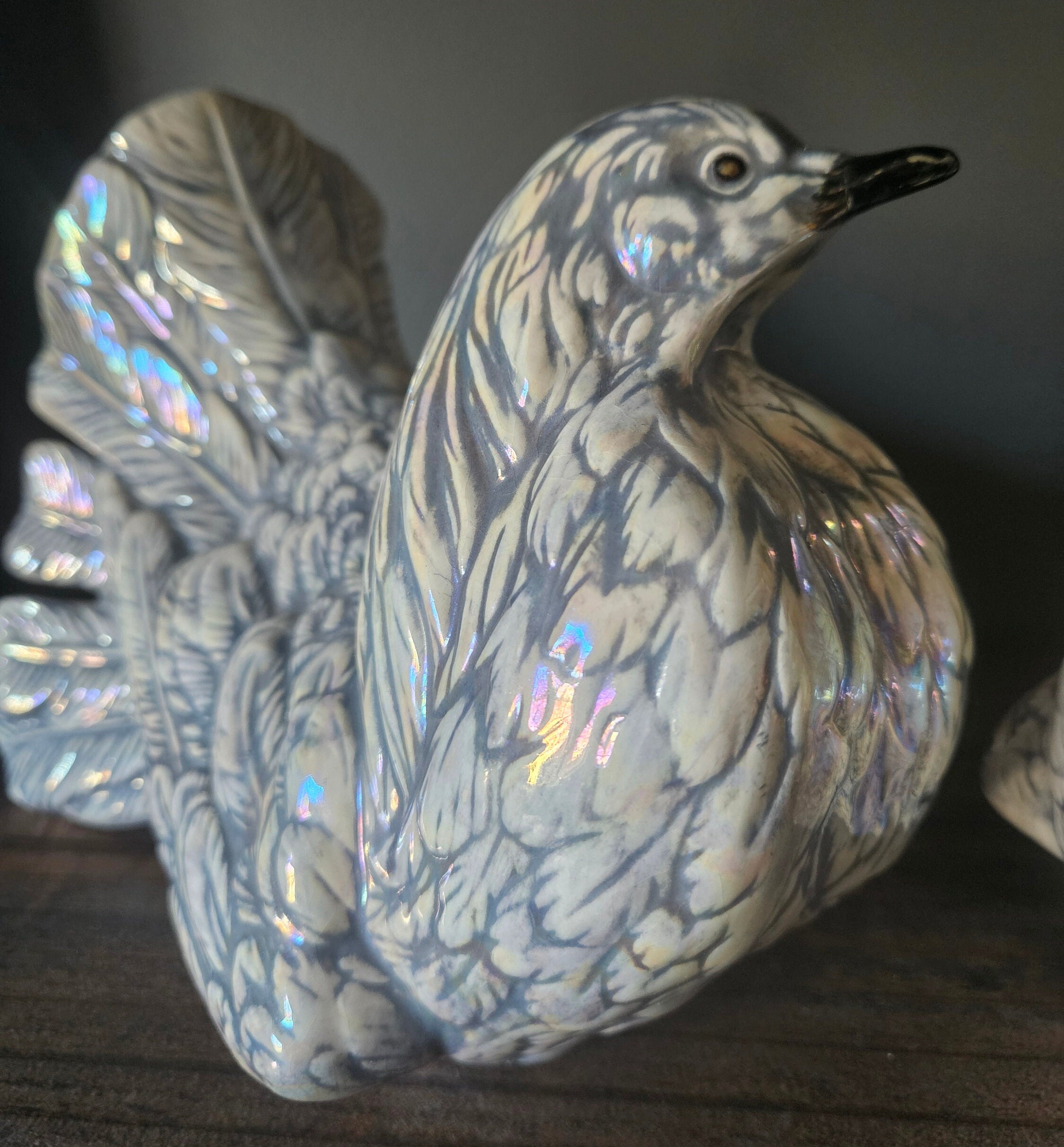 ヴィンテージの陶器製鳩のペア - Etsy 日本