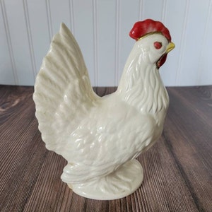 Vintage Hand Painted Chicken Rooster Figurine