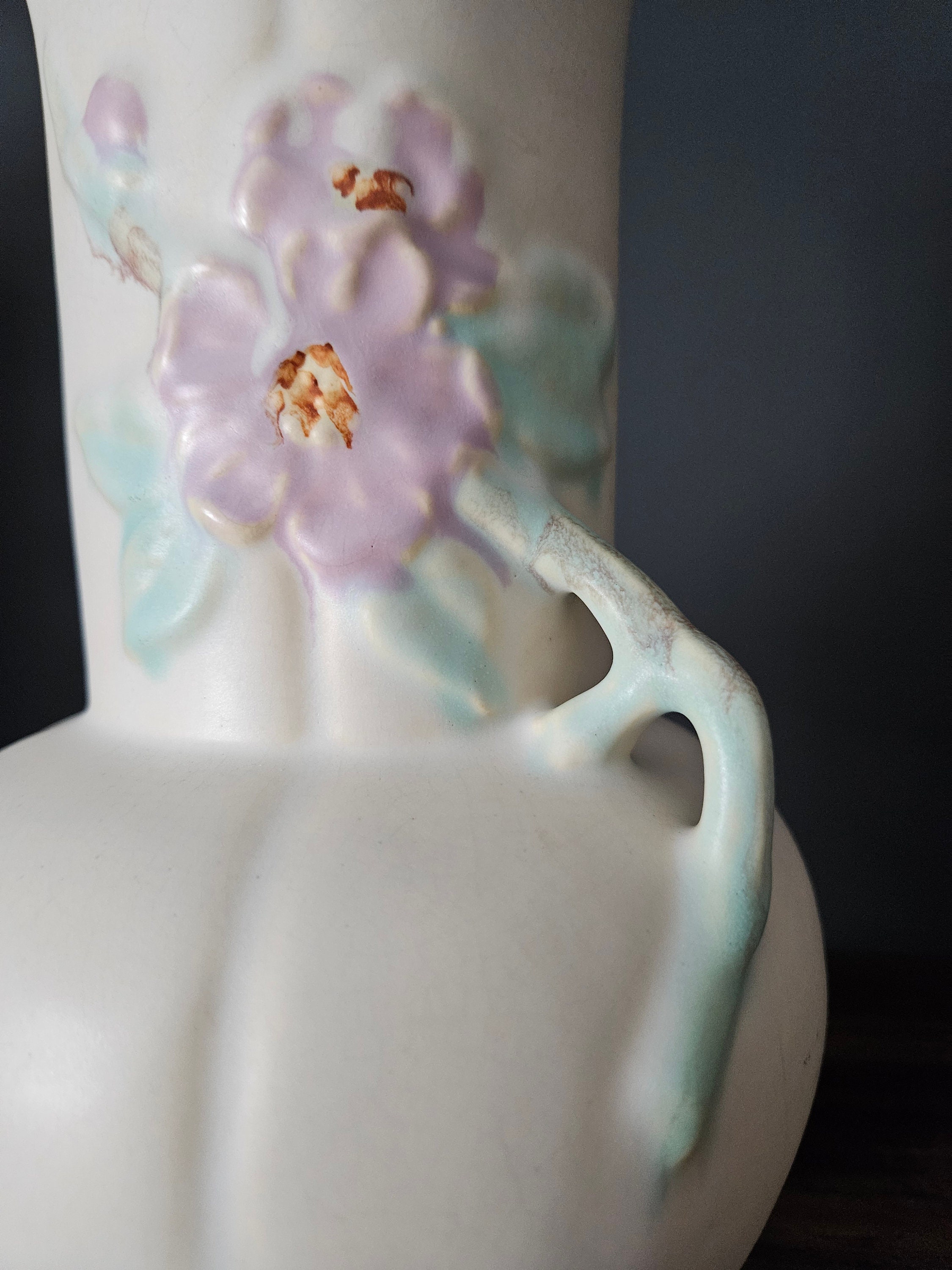  WORCESTER DOGWOOD FLOWER VACE！ Glass Vase, Dogwood Blossom, 8