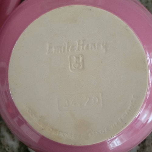 Set of Two Emile shops Henry Pink Mixing Bowls