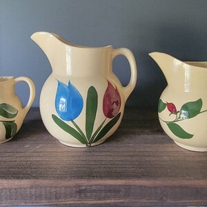 Jarras Watts Oven Ware - Manzana, Flor y Tulipán
