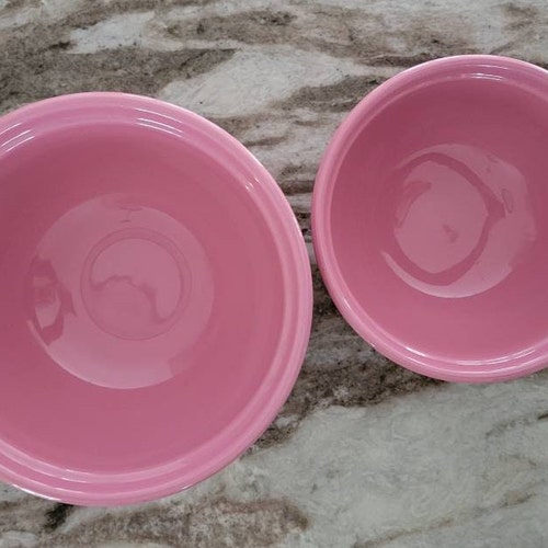 Set of Two Emile shops Henry Pink Mixing Bowls