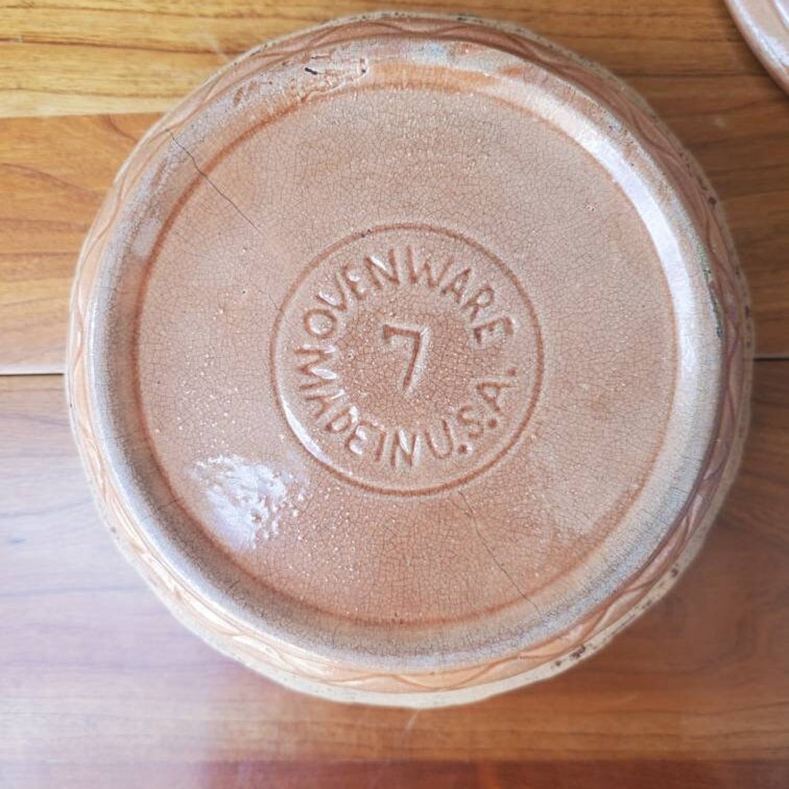 Watt Oven Ware Covered Farmhouse Arch Bowl Pumpkin Etsy