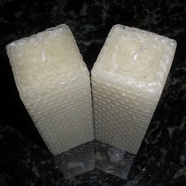 Square Tapers Beeswax Pillar Candle