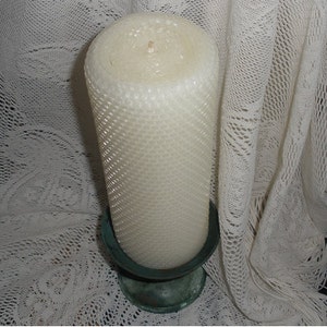 Pure Beeswax 3" Wide Pillar Candle. Multiple lengths.