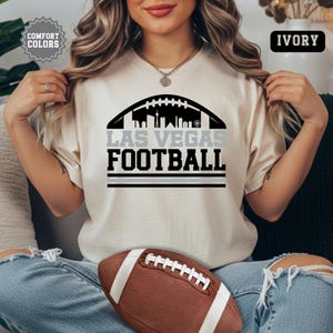 Las Vegas Raiders Football T-Shirt, Trendy Comfort Colors City Skyline Fan Shirt, Sunday Vintage Retro Tee, Game Day TShirt, Raider Nation