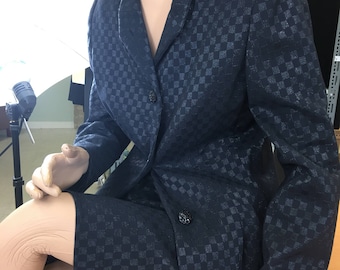 Carolina Herrera Black Silk Suit