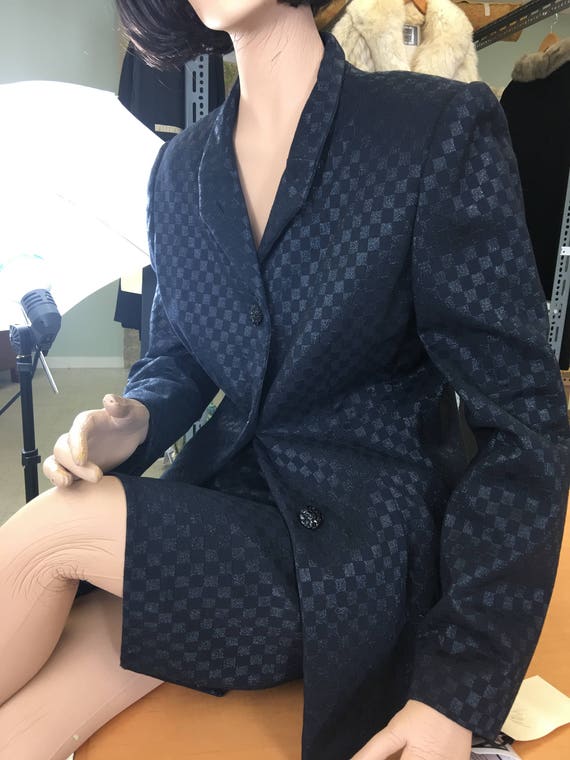 Carolina Herrera Black Silk Suit