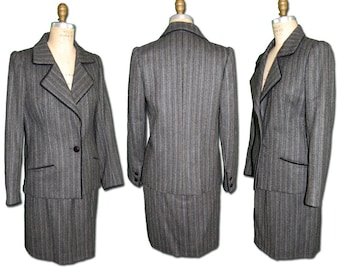1960s Vintage Tailored Pinstripe Women's Suit