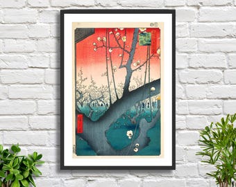 葛飾北斎「神奈川沖浪裏」浮世絵風の海景版画 - Etsy 日本