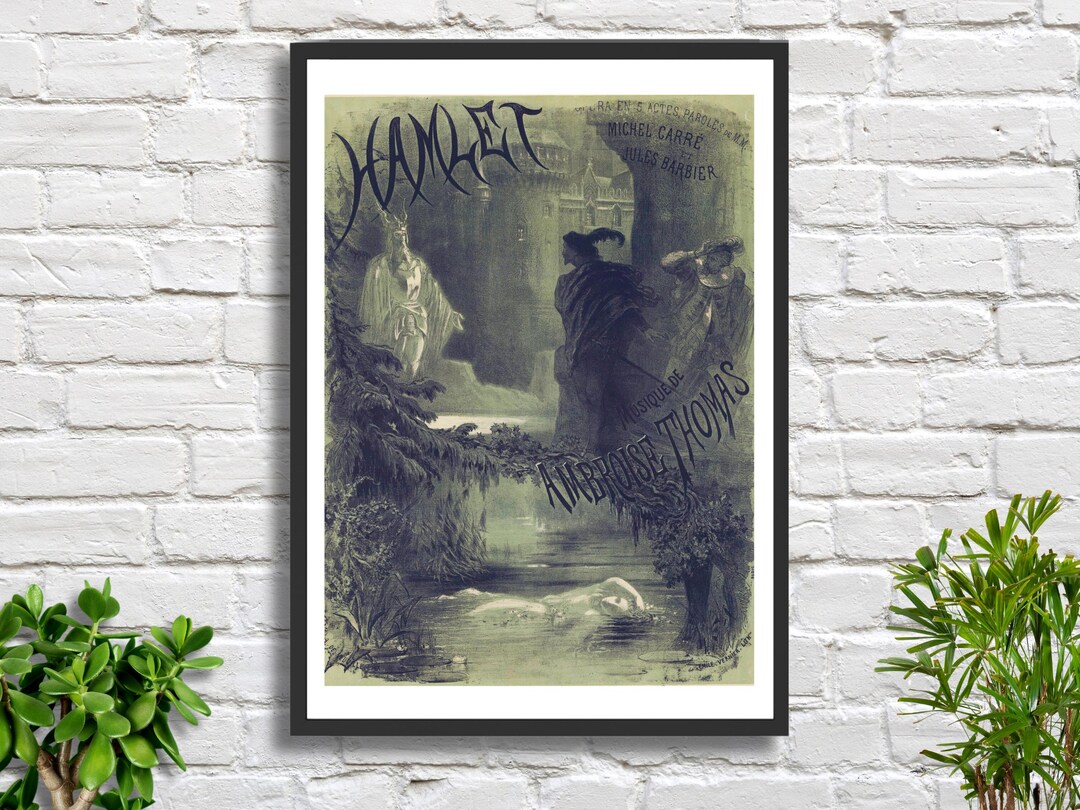Hamlet Opera Poster Print – Antique Shakespeare Theatre Wall Art - Etsy