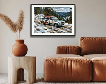 Fiat Abarth 131 Alitalia Rally Car: Markku Alén Monte Carlo Rally