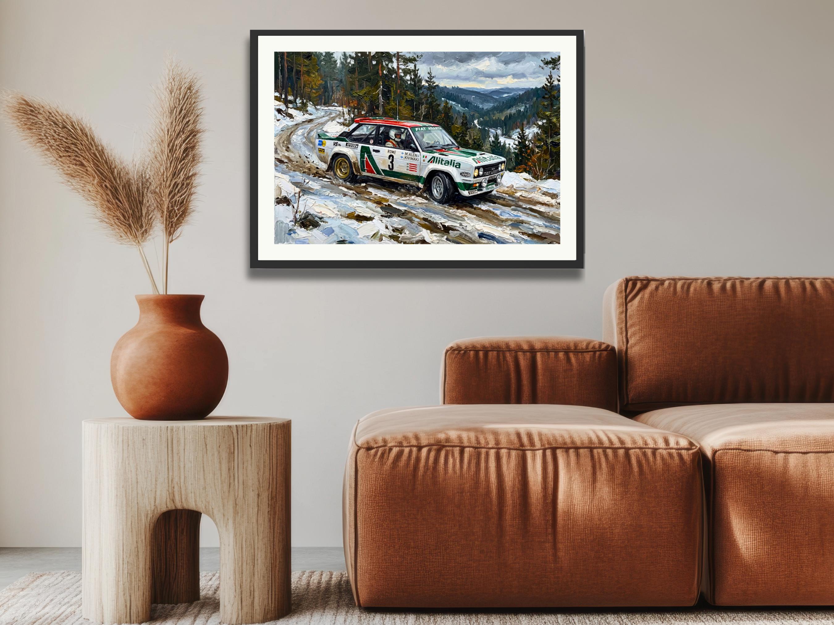 Fiat Abarth 131 Alitalia Rally Car: Markku Alén Monte Carlo Rally