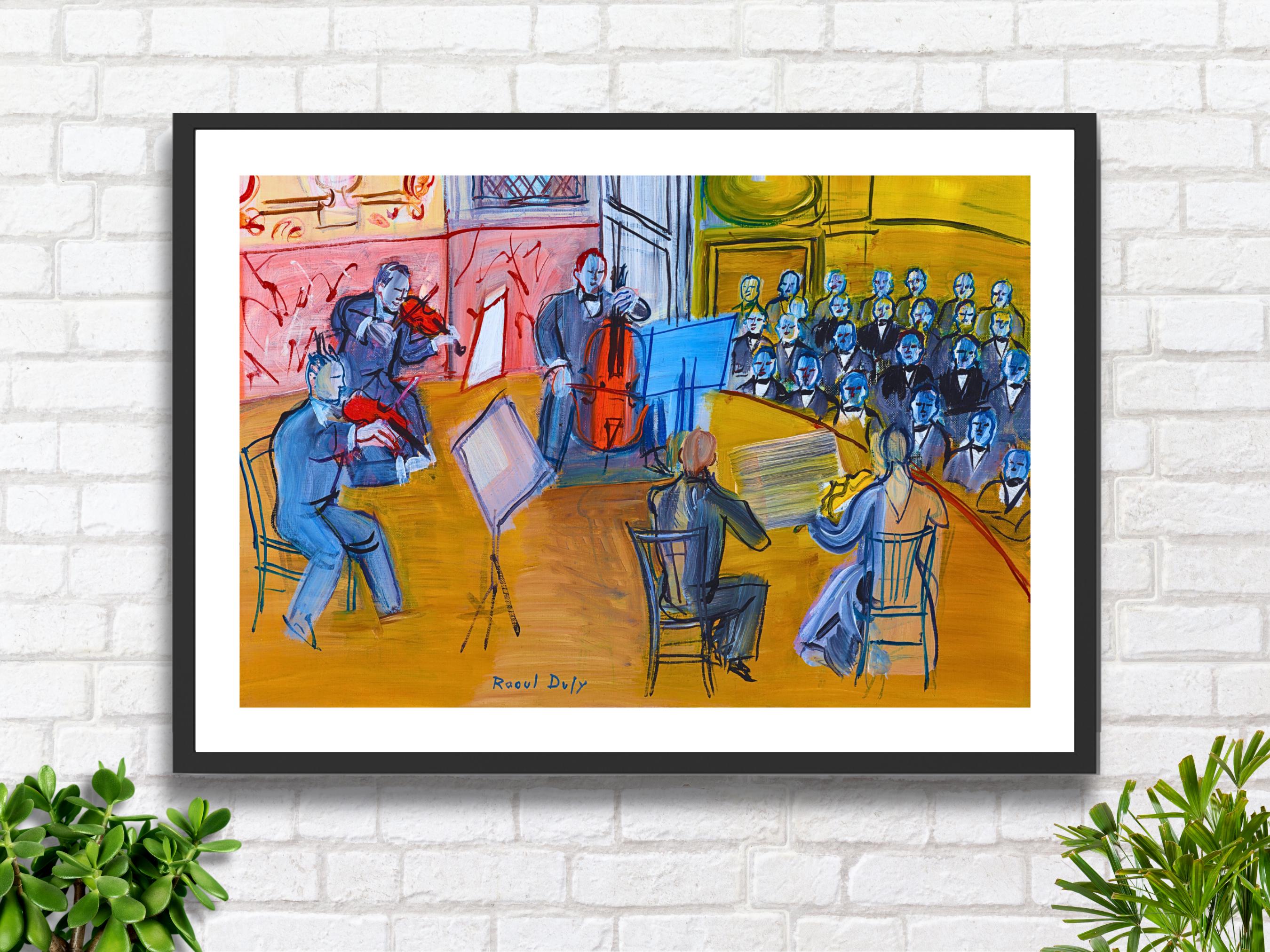 デュフィ Raoul Dufy 「Le quintette」額付き 【公式通販】