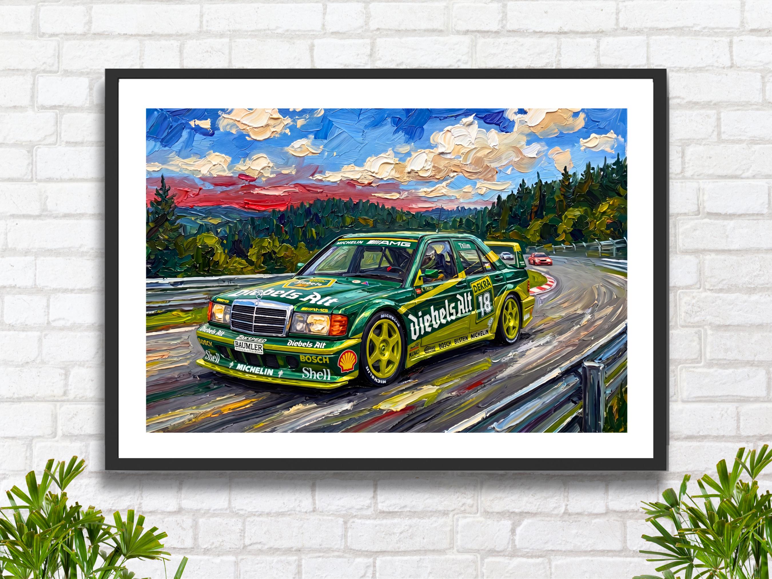 Mercedes 190E Cosworth 1992 DTM Racing Car: Nürburgring Green Hell