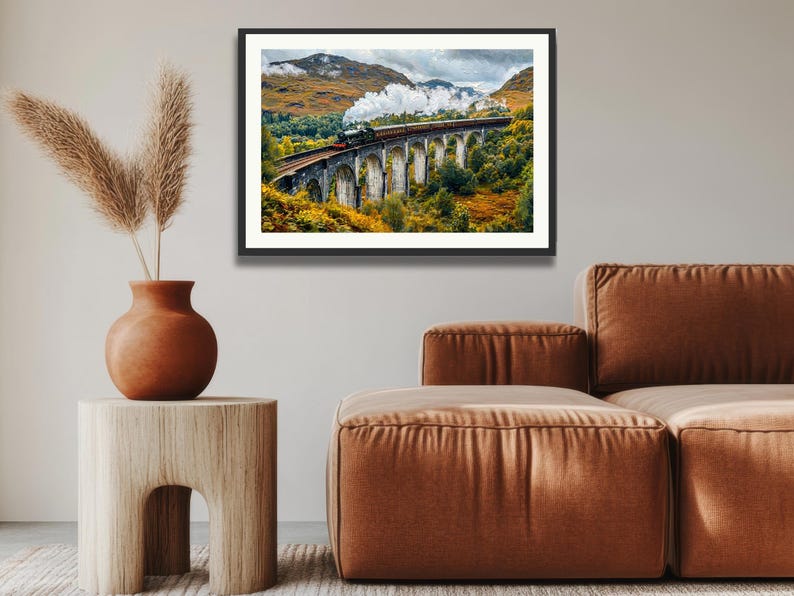 Flying Scotsman Over Glenfinnan Viaduct Scottish Highlands Steam Train flying-scotsman-over-glenfinnan-viaduct-scottish-highlands-steam-train