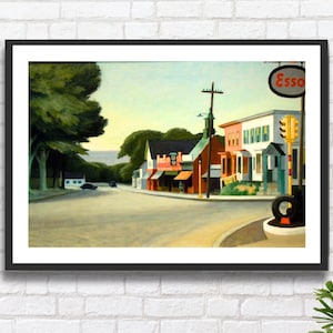 Edward Hopper, "Ritratto di Orleans", 1950, Cape Cod, Massachusetts. Opera d'arte paesaggistica dell'artista americano. Stampa giclée o stampa incorniciata. Ideale come regalo.