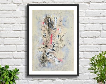 Wolfgang Schulze Abstract Art Giclee Print: Wurzeln Artwork