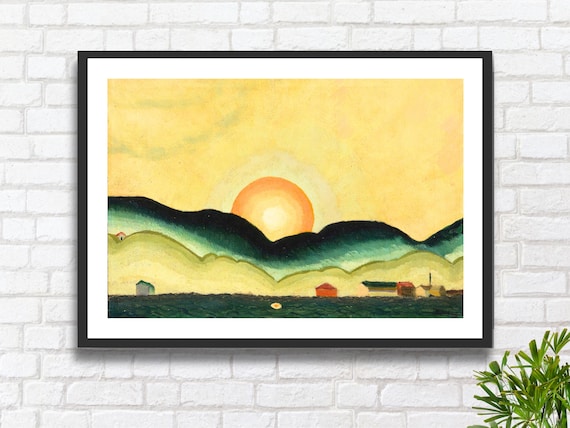 Arthur Dove 'sunrise' Giclee Print: Northport Harbor Seascape Art
